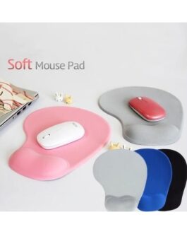 Tapis De Souris Avec Repose Poignet en mousse – Noir